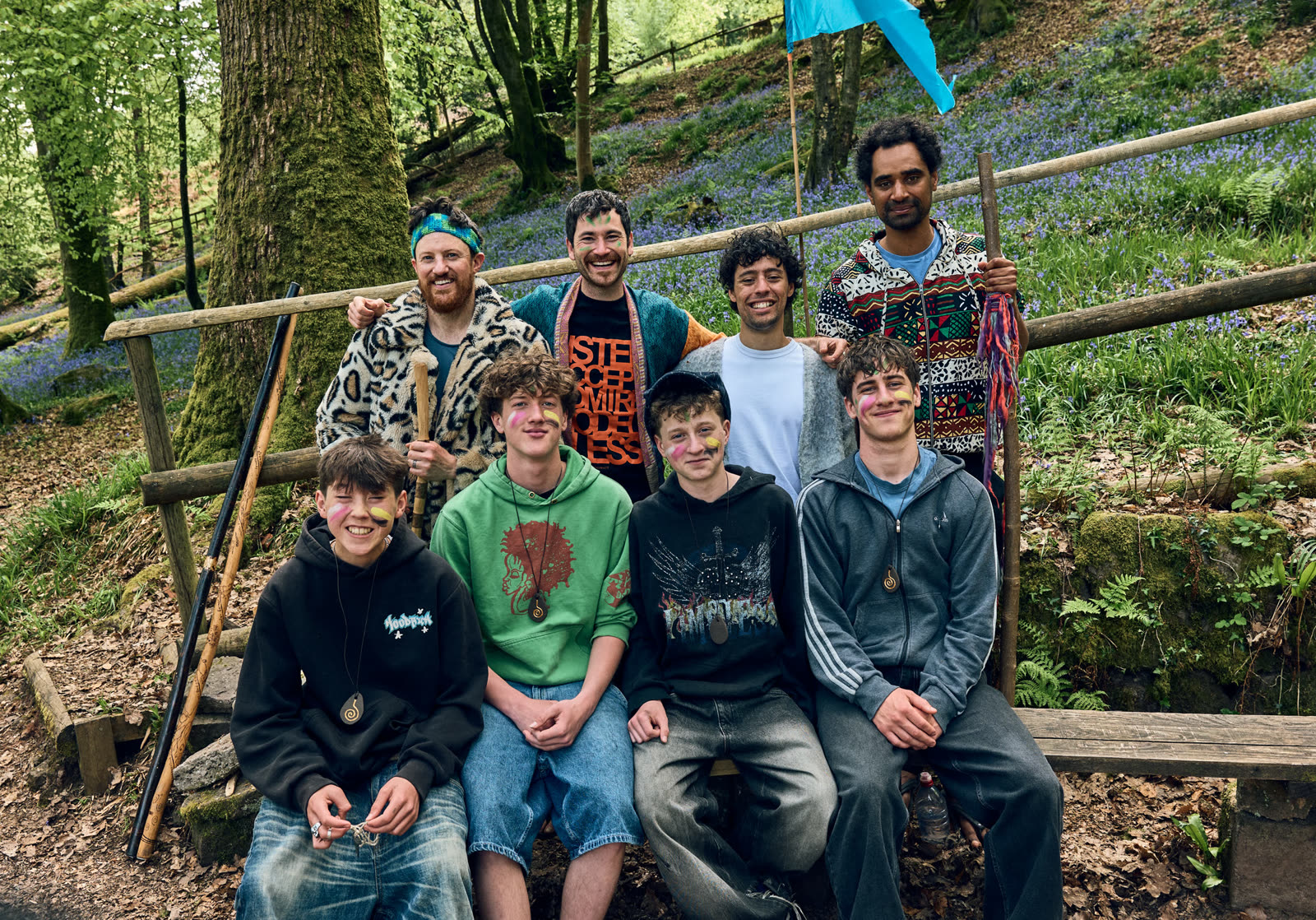Bristol mentors and boys together in the woods