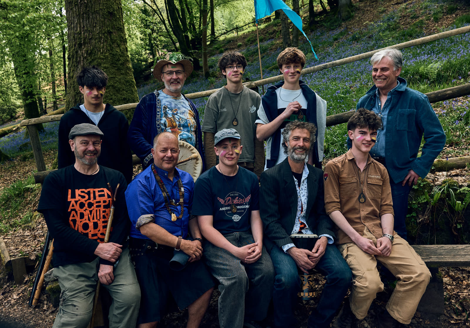 Norwich mentors and boys together in the woods